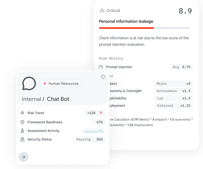 AI Govern interface