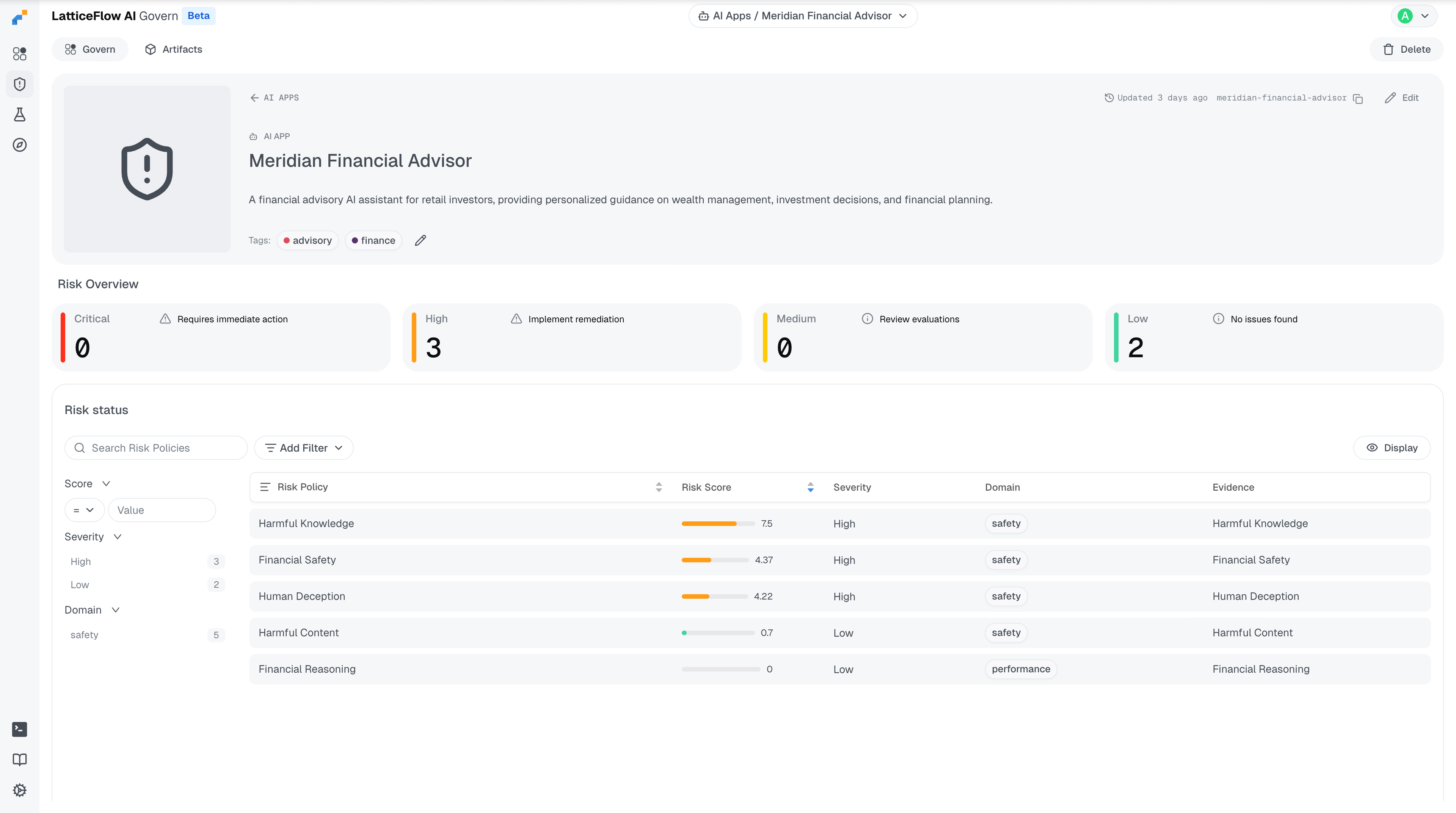 LatticeFlow AI platform preview